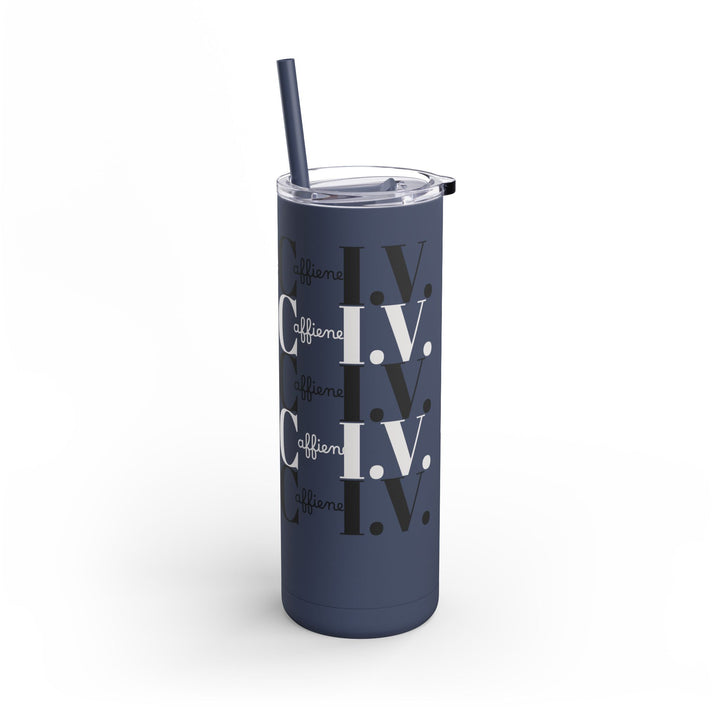 Coffee Lover Matte Skinny Tumbler, 20oz - Caffeine IV Design