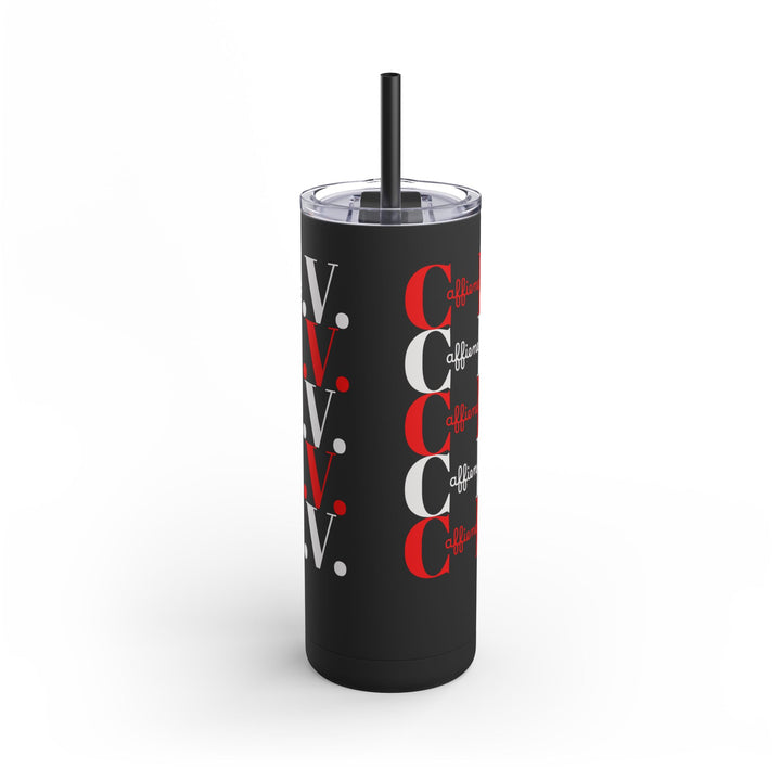 Coffee Lover Matte Skinny Tumbler, 20oz - Caffeine IV Design