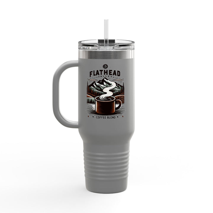 Flathead Valley Coffee Blend Insulated Travel Mug - 40oz Adventure Coffee Cup