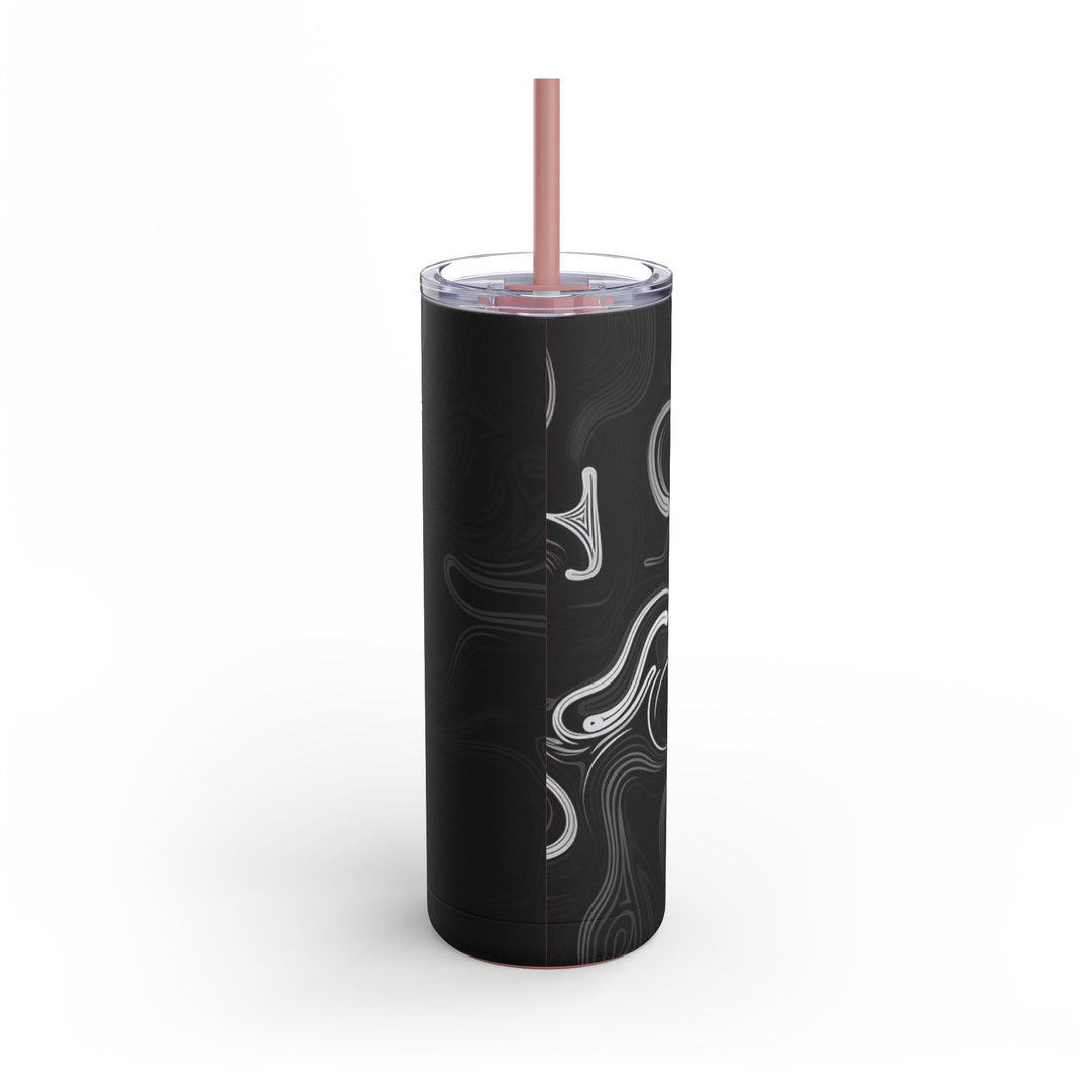 Tumbler Cup - Abstract Black Design