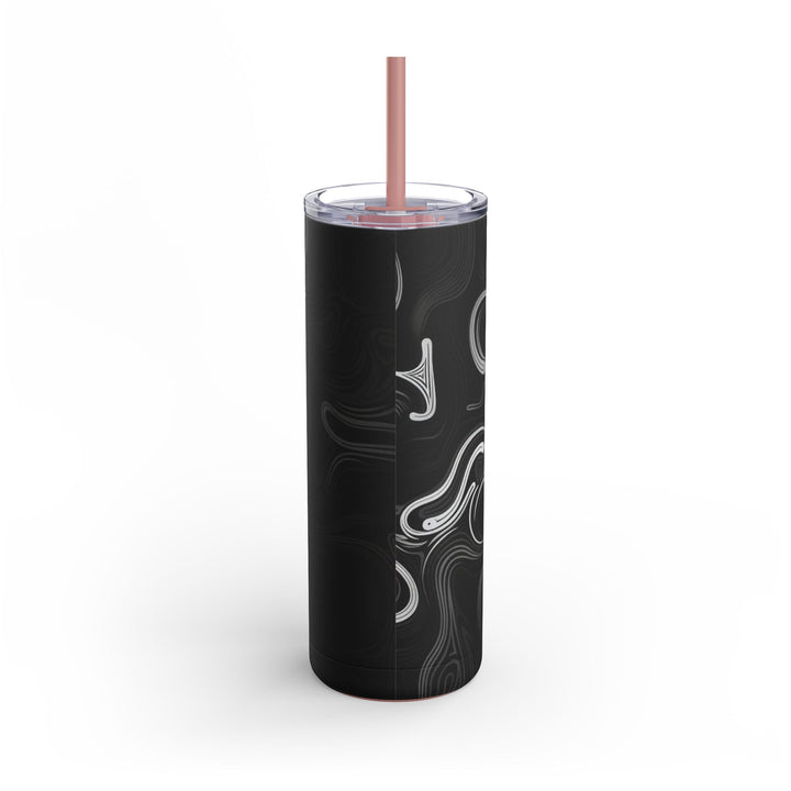 Tumbler Cup - Abstract Black Design