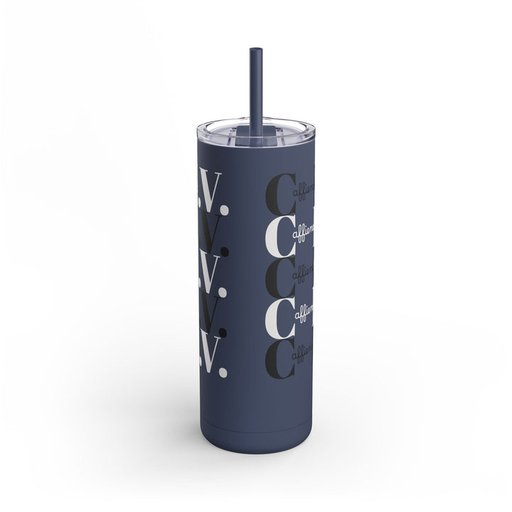 Coffee Lover Matte Skinny Tumbler, 20oz - Caffeine IV Design