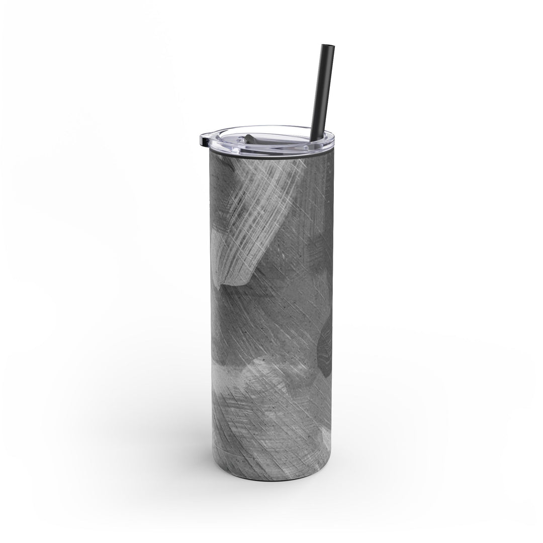Tumbler - Painted Brush Strokes Design, 20oz Matte Finish