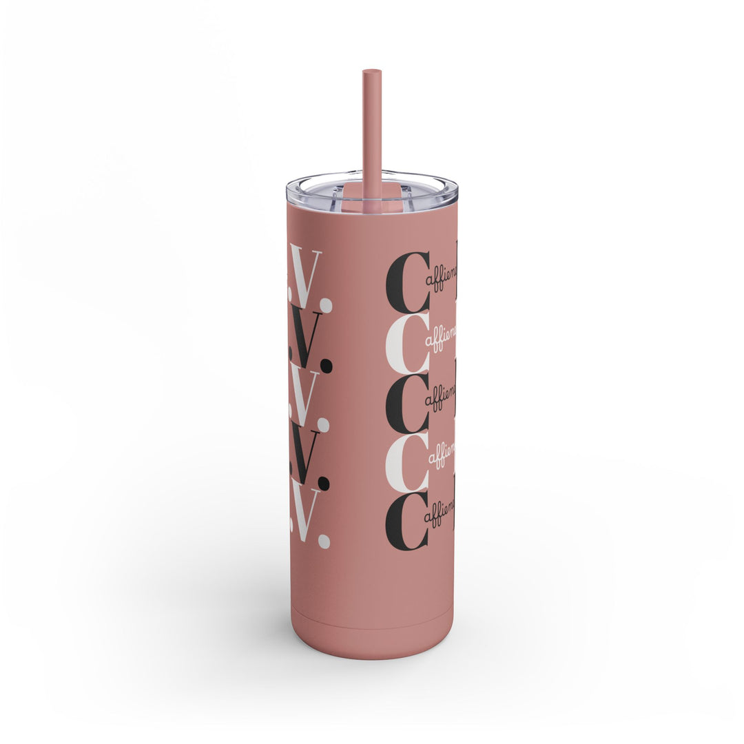 Coffee Lover Matte Skinny Tumbler, 20oz - Caffeine IV Design