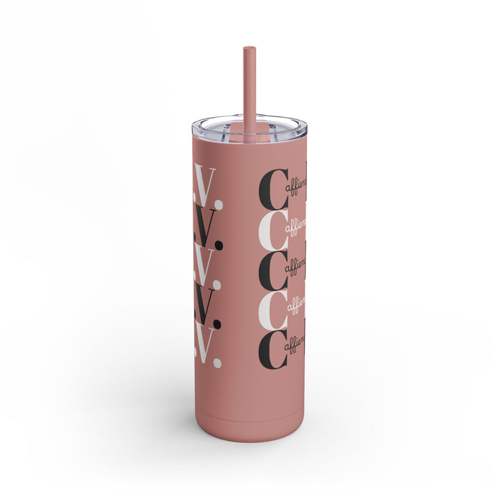 Coffee Lover Matte Skinny Tumbler, 20oz - Caffeine IV Design