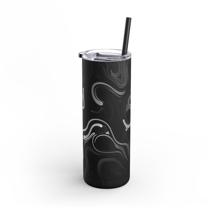 Tumbler Cup - Abstract Black Design