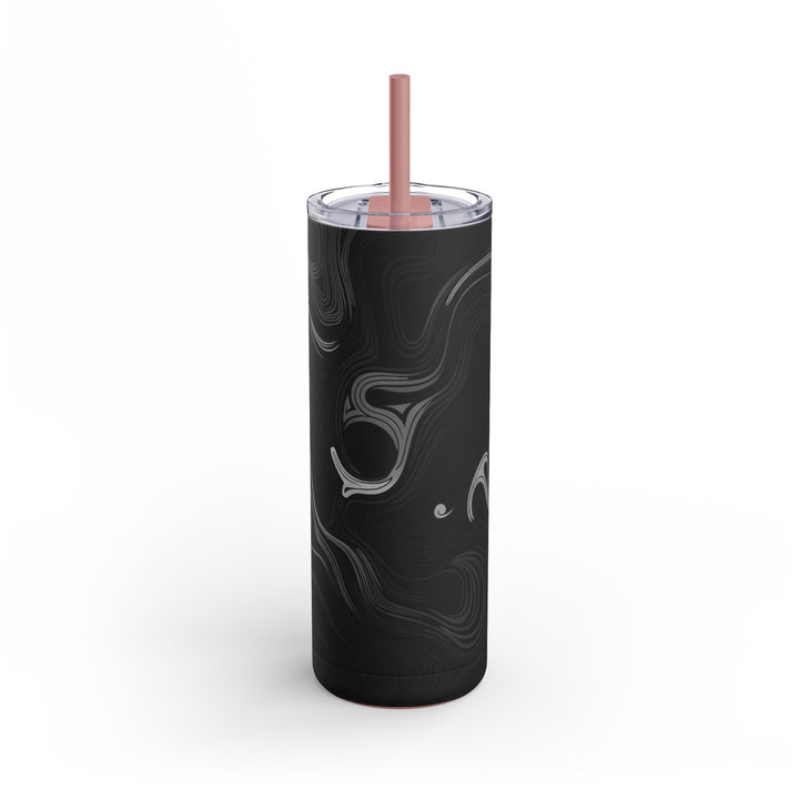 Tumbler Cup - Abstract Black Design