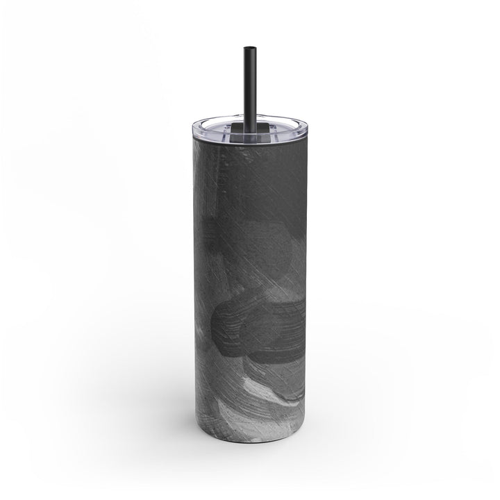 Tumbler - Painted Brush Strokes Design, 20oz Matte Finish