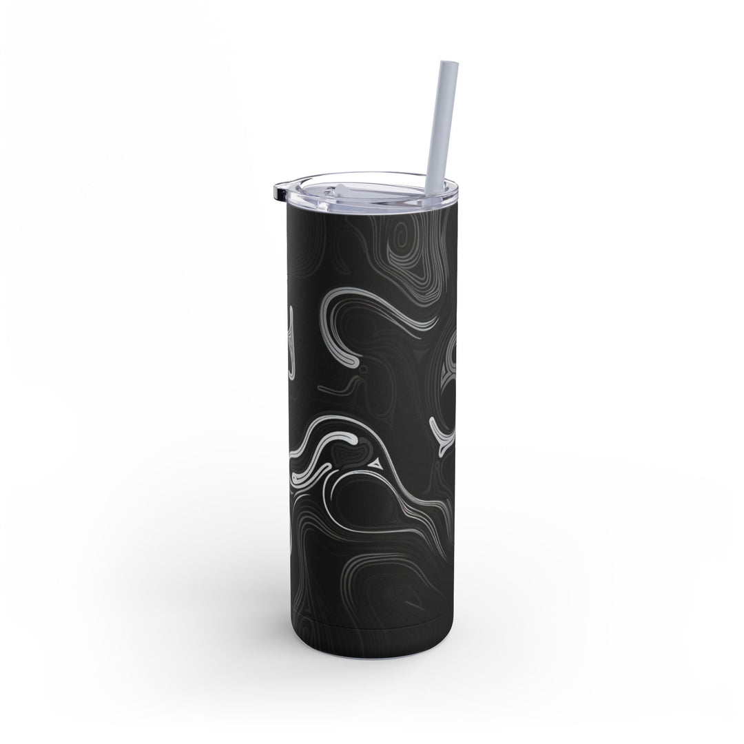 Tumbler Cup - Abstract Black Design