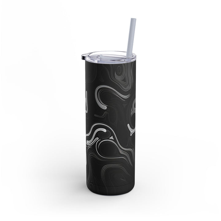 Tumbler Cup - Abstract Black Design
