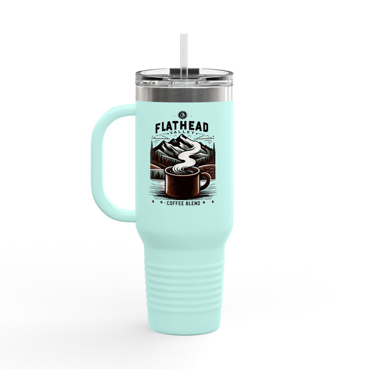 Flathead Valley Coffee Blend Insulated Travel Mug - 40oz Adventure Coffee Cup