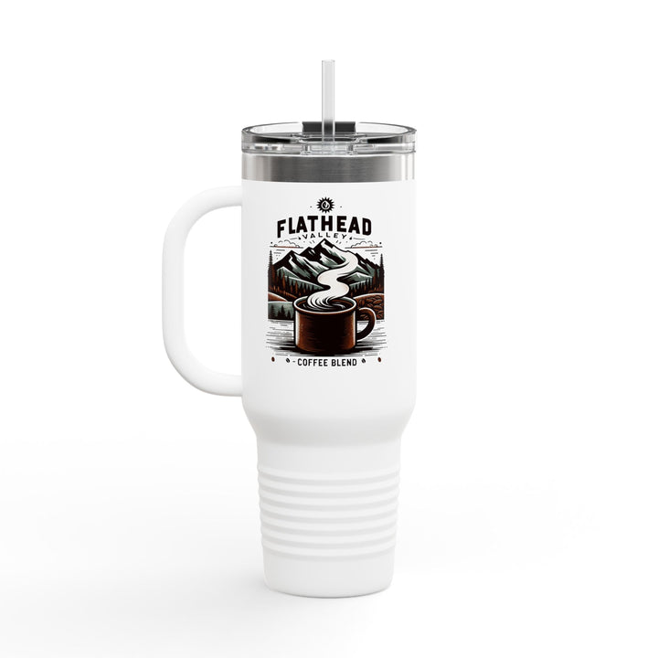 Flathead Valley Coffee Blend Insulated Travel Mug - 40oz Adventure Coffee Cup