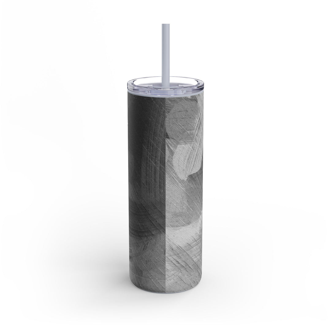 Tumbler - Painted Brush Strokes Design, 20oz Matte Finish