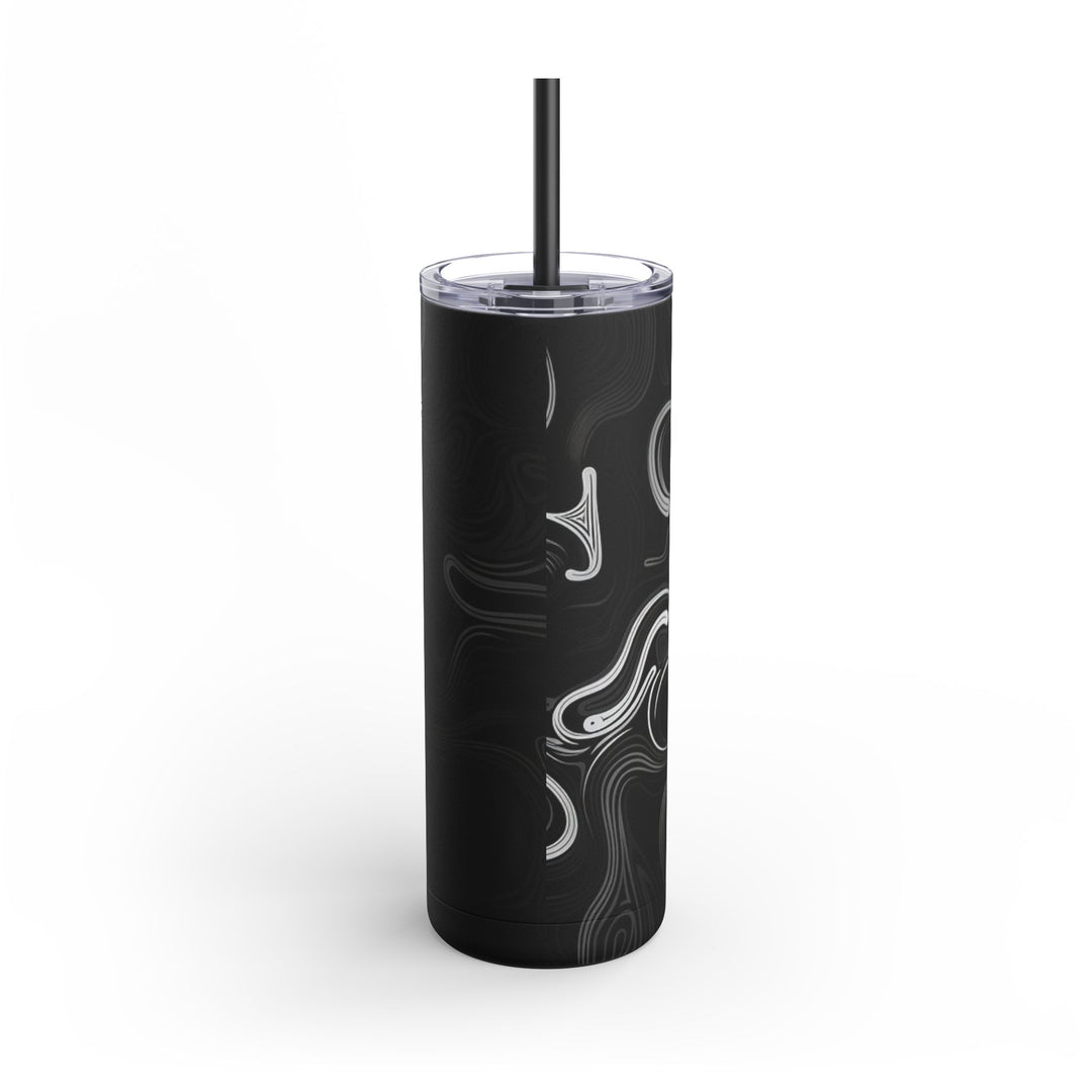 Tumbler Cup - Abstract Black Design