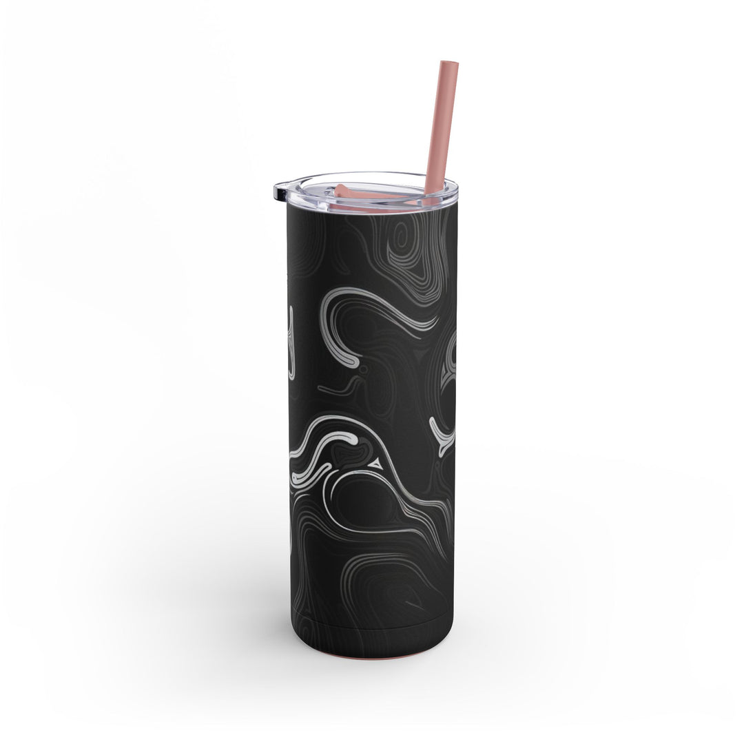 Tumbler Cup - Abstract Black Design