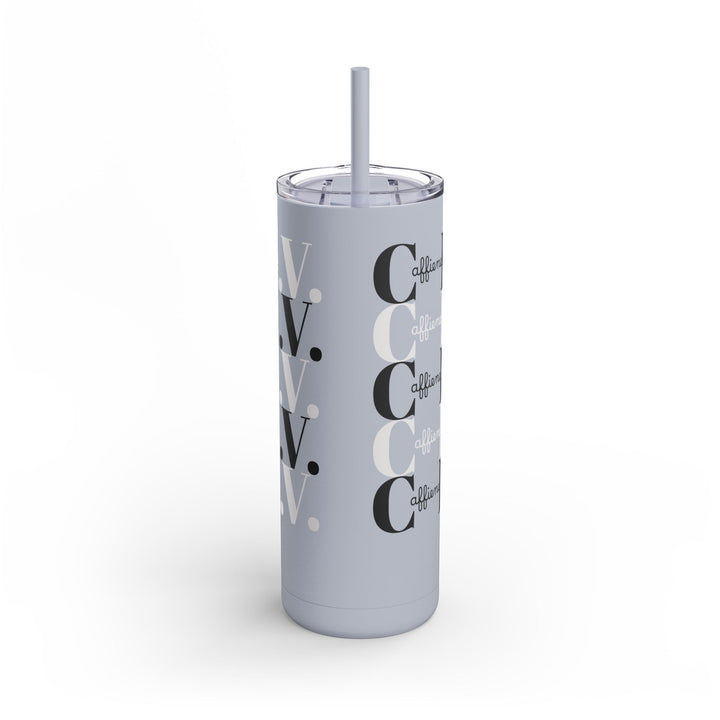 Coffee Lover Matte Skinny Tumbler, 20oz - Caffeine IV Design