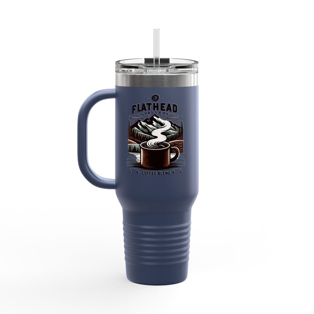 Flathead Valley Coffee Blend Insulated Travel Mug - 40oz Adventure Coffee Cup