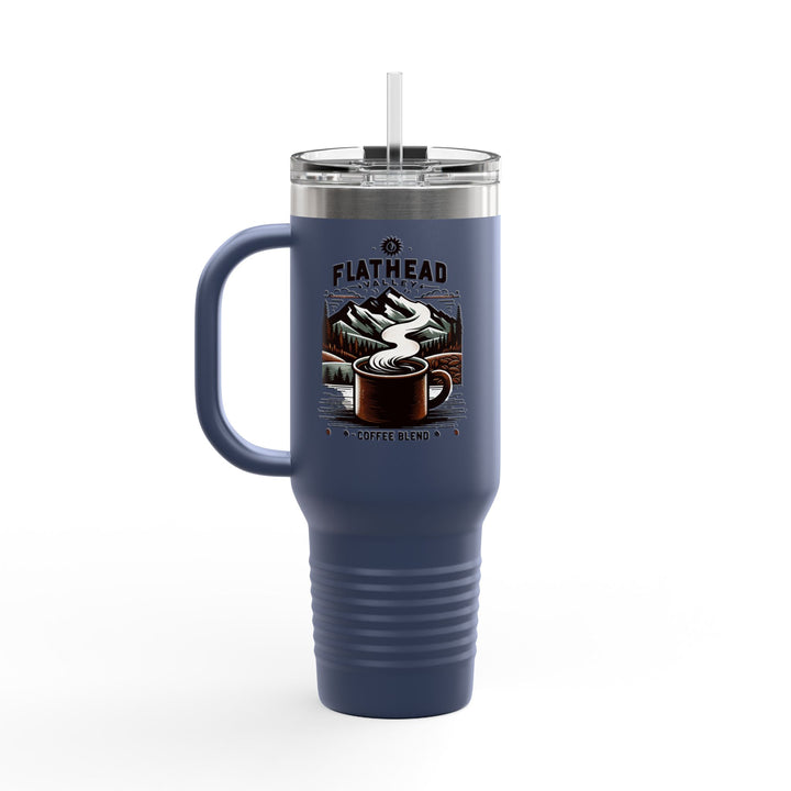 Flathead Valley Coffee Blend Insulated Travel Mug - 40oz Adventure Coffee Cup